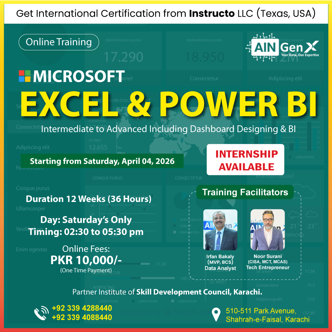 Excel & Power BI - Cohort 12 - AIN GenX