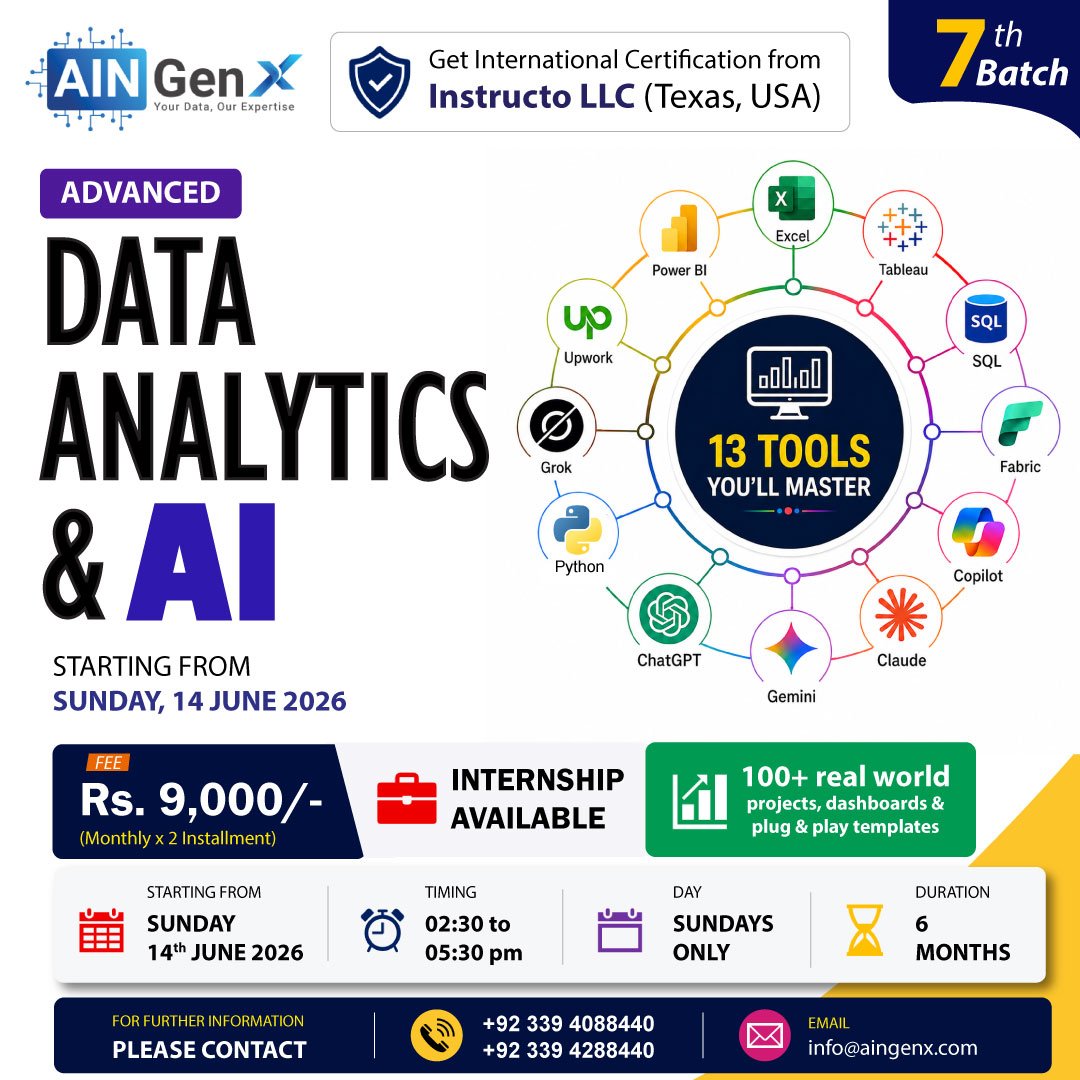 Advanced Data Analytics & AI - AIN GenX