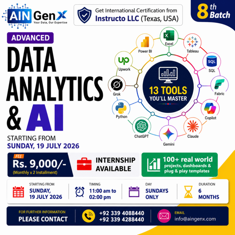 Advanced Data Analytics & AI - AIN GenX